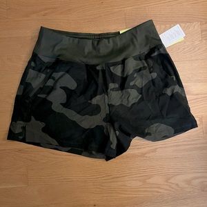ALL IN MOTION Target Green Camo Athletic Shorts NWT S